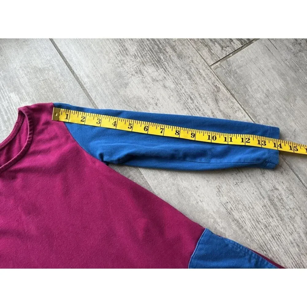 HANNA ANDERSSON Girls Long Sleeve Pink Blue 100% Cotton Dress Casual Everyday 4